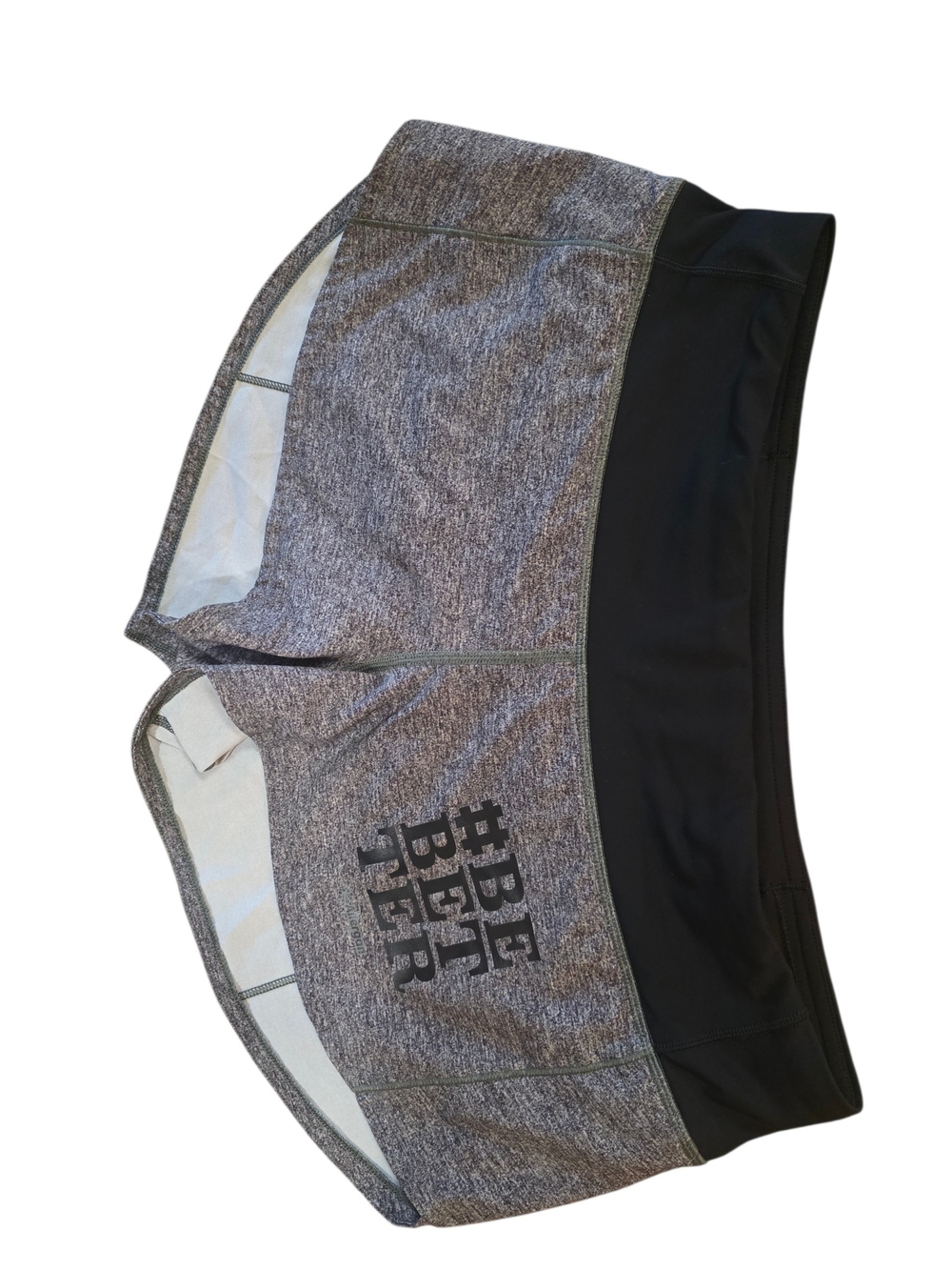 lululemon athletica Heather Gray and Black Athletic Skort